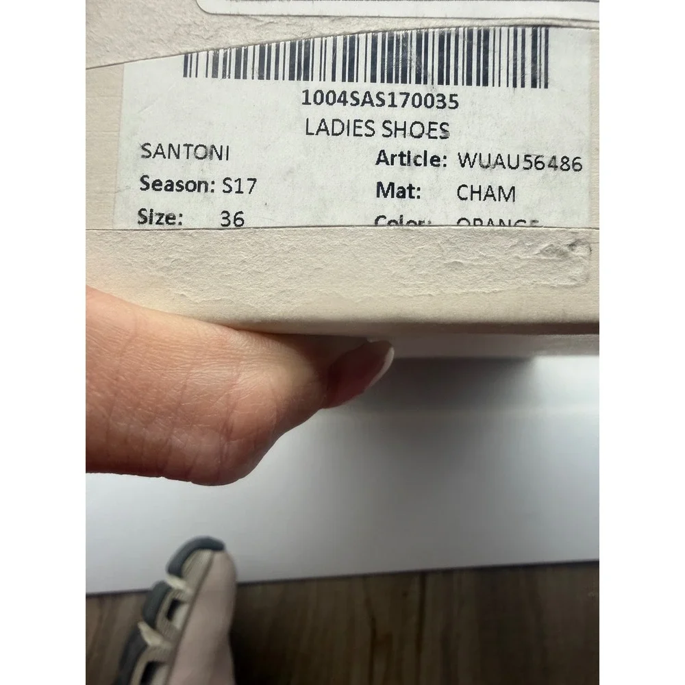 NIB Santoni Orange Suede‎ Platform Espadrille Slip-On Loafers Size 36 US 6 $874